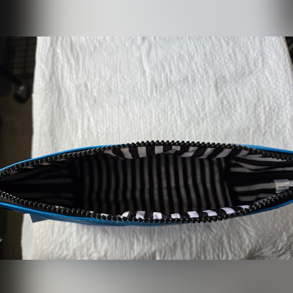 NWT Marc Tetro Dog Breed Blue Print Clutch/Bag/Purse/Cosmetic Bag - Picture 5 of 5
